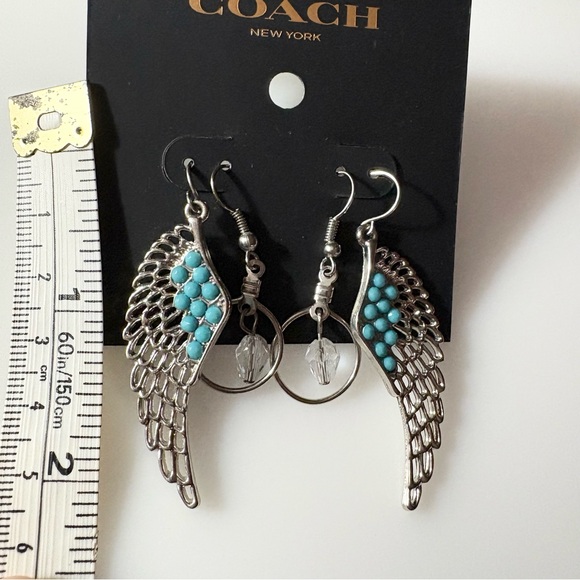 Coach Feather and Chandelier Dangle Earrings - Picture 4 of 8